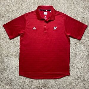 University Wisconsin Badgers Adidas Polo